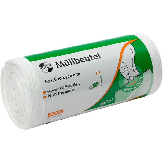 Deiss FIRST PLUS® Müllbeutel weiß